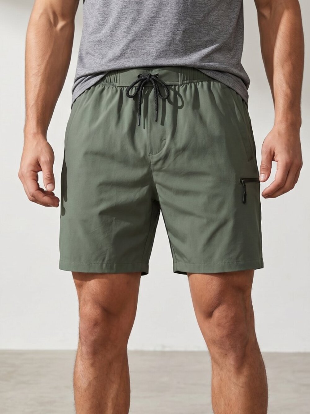 NWT | Gradual Olive Green 2-in-1 Swim Shorts | Compression Liner | Pockets | M